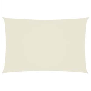 Senčno jadro oksford tekstil pravokotno 2x4 m krem - slika 2