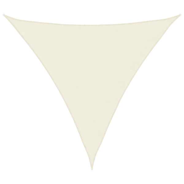 vidaXL p&auml;ikesepuri, kolmnurk, 3,6 x 3,6 x 3,6 m, kreemjas