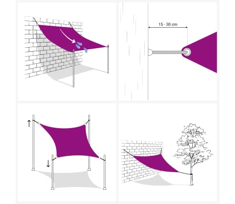 sonnensegel 4x6m anthrazit