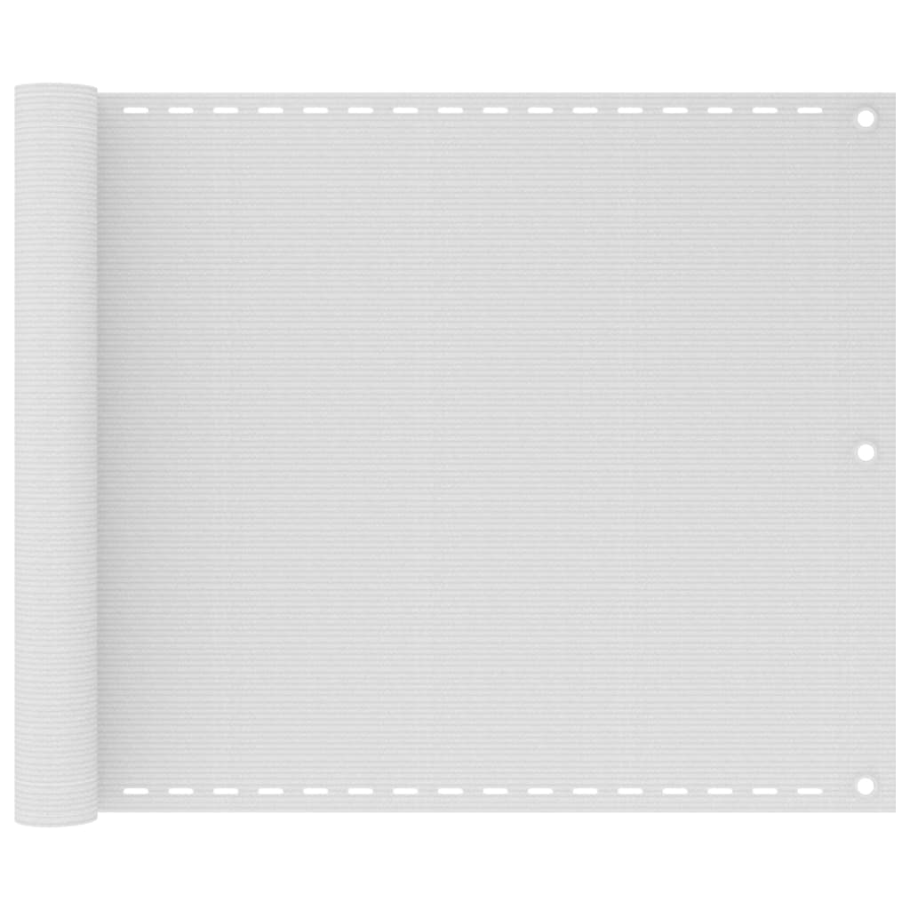 Balkonsichtschutz HDPE 75×400 cm weiß - Image 2