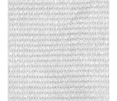 42322 vidaXL Balkono užsklanda HDPE 90 x 400 cm baltos spalvos