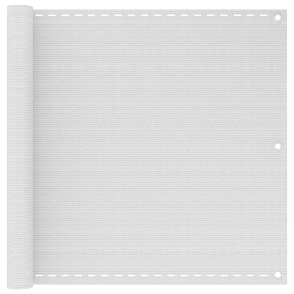 vidaXL Balkónová zástěna HDPE 90x600 cm bílá