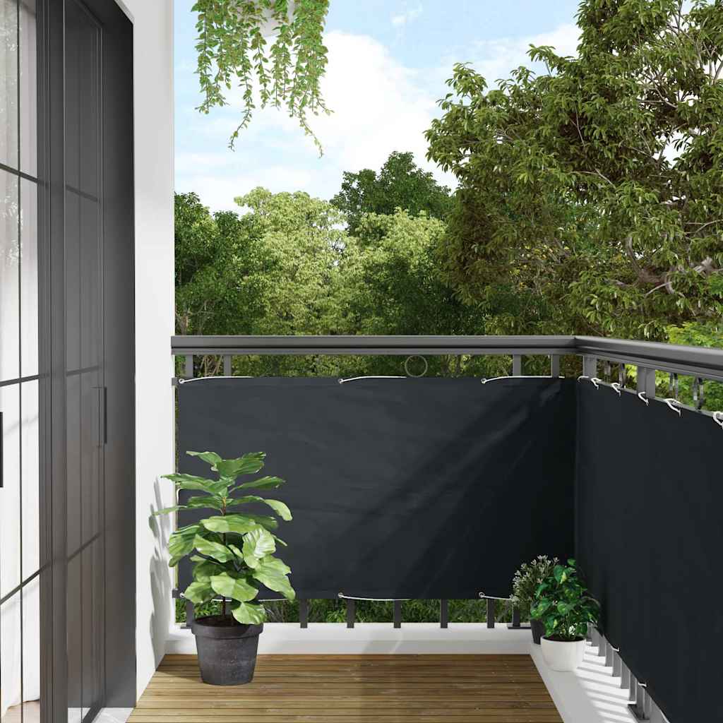 vidaXL Parvekkeen suoja Oxford-kangas 75x400 cm Antrasiitti