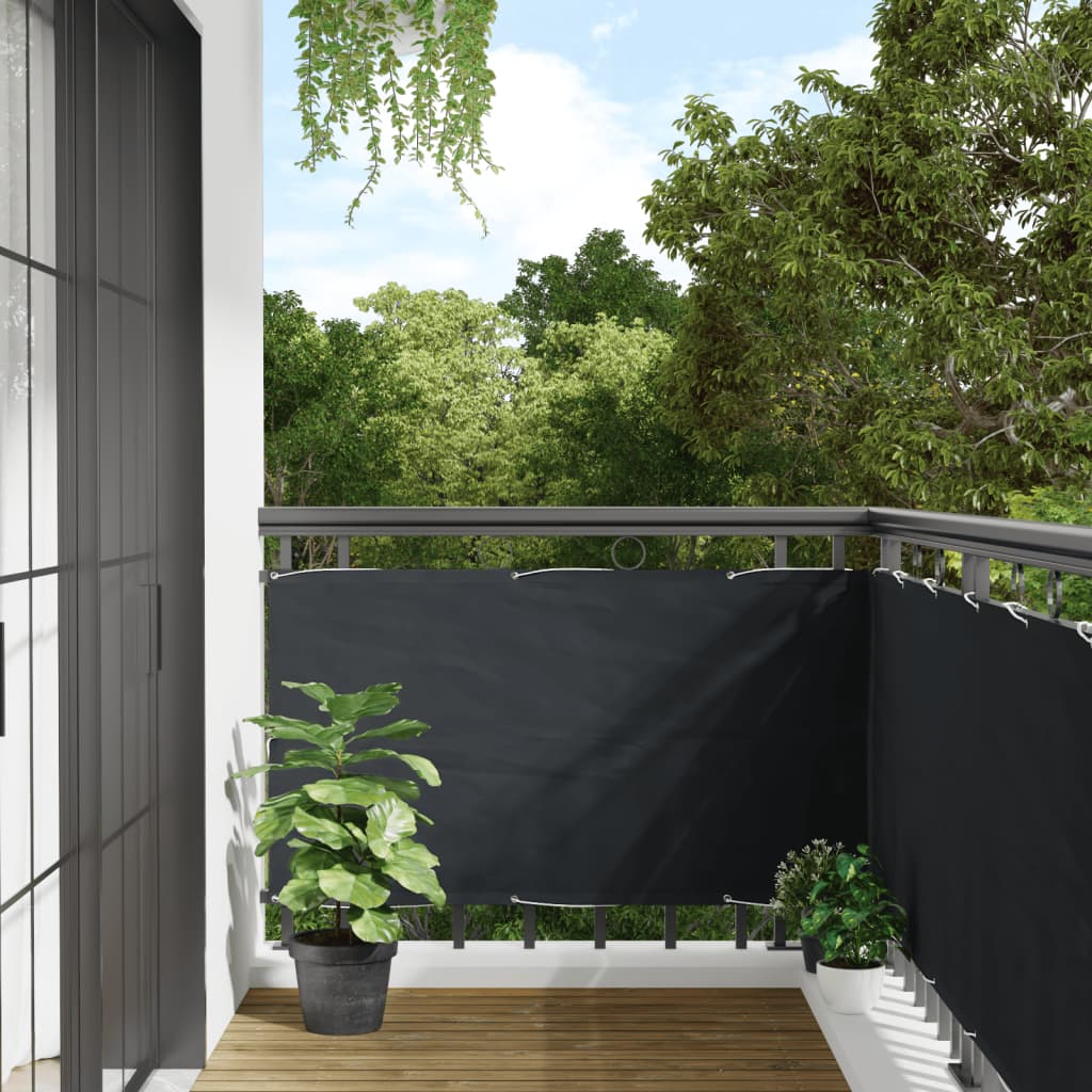 vidaXL Prelată balcon, material textil oxford, 75 x 600 cm, antracit