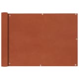 vidaXL Prelată balcon, material textil oxford, 75 x 600 cm, teracotă