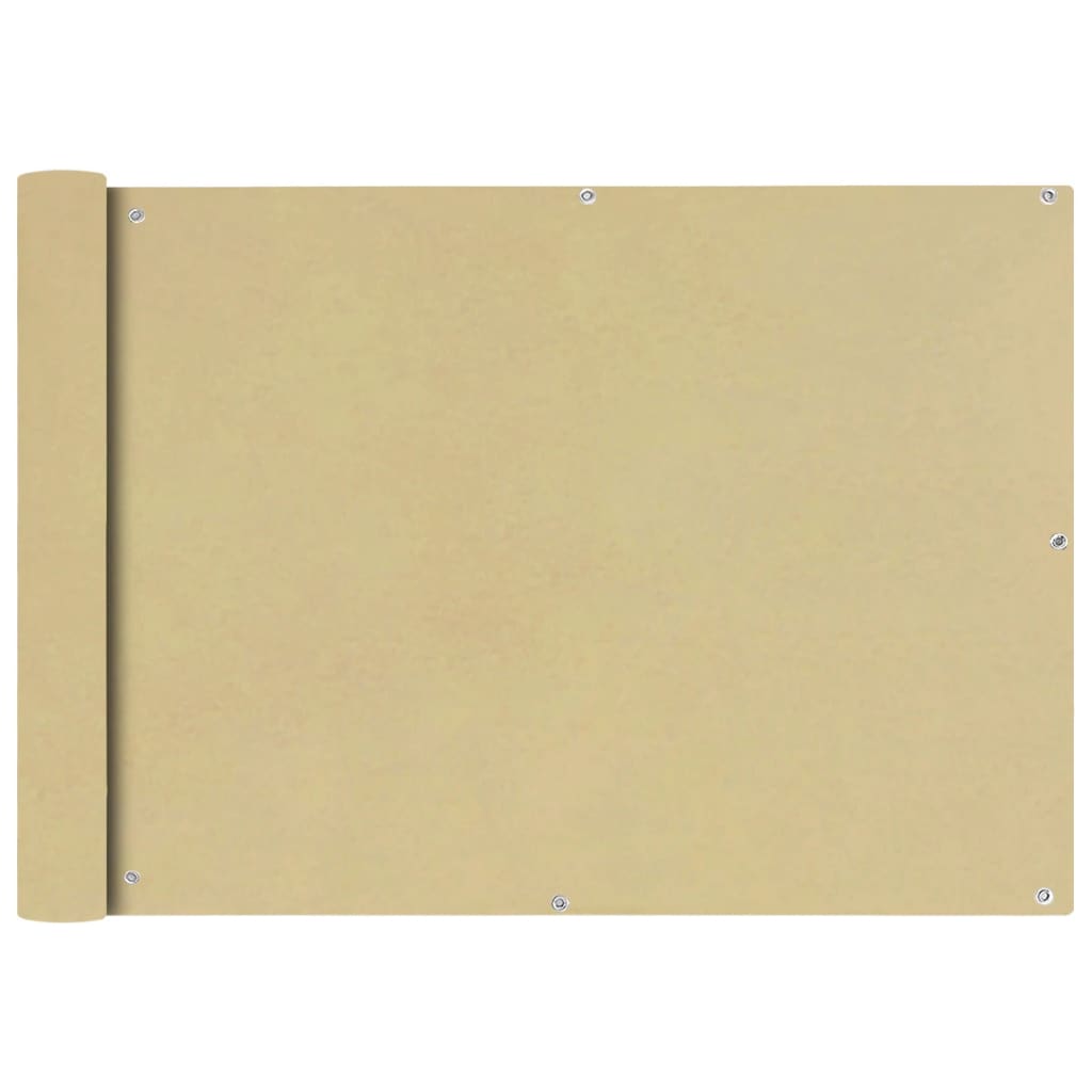 10: vidaXL balkonafskærmning Oxford-stof 75 x 400 cm beige