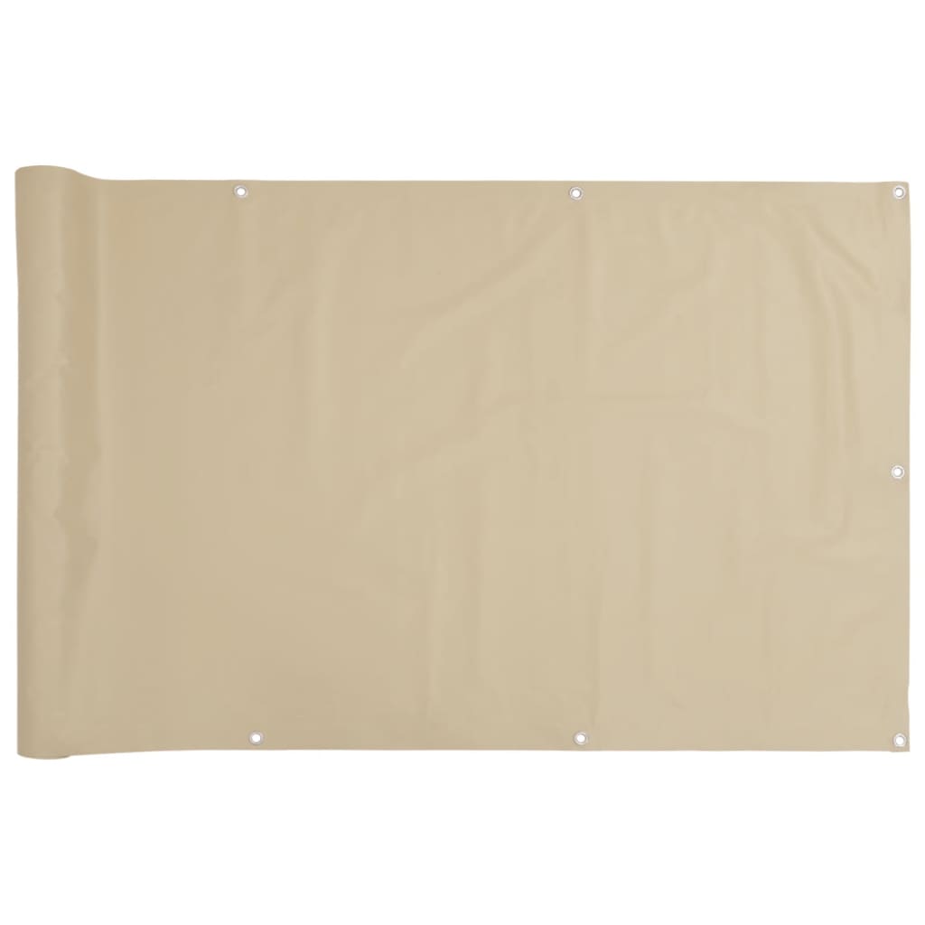 Parvekkeen Suoja Oxford Kangas 90×400 cm Beige