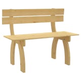 vidaXL Trädgårdsbänk 150 cm FSC impregnerad furu
