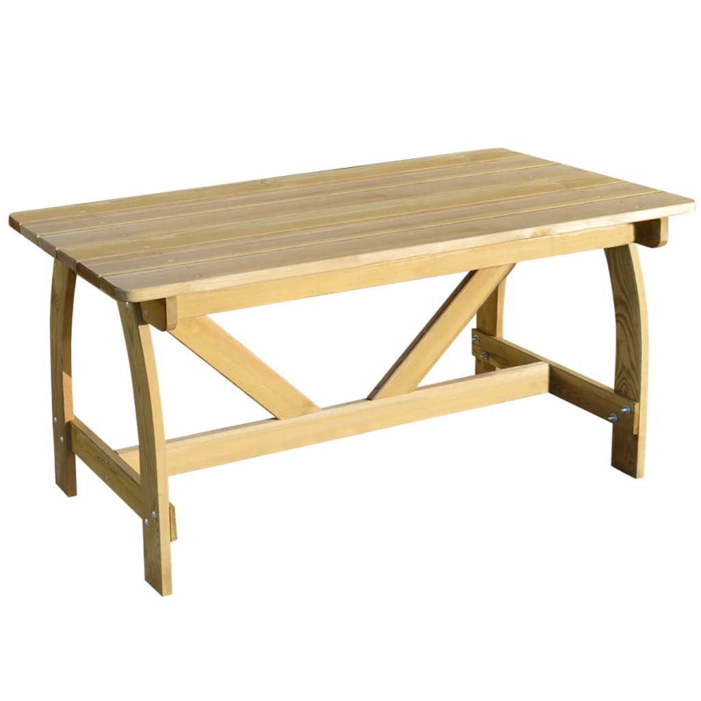 vidaXL Stół ogrodowy, 150x74x75 cm, impregnowane drewno sosnowe