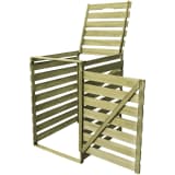 vidaXL Containerberging 240 L enkel geïmpregneerd hout