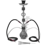 vidaXL Waterpijp/Shisha met 2 slangen zwart 55 cm