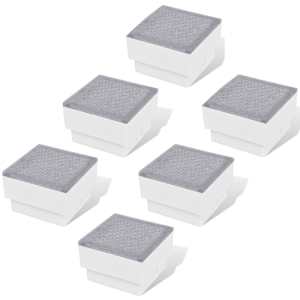 vidaXL maasisesed LED-valgustid 6 tk 100 x 100 x 68 mm