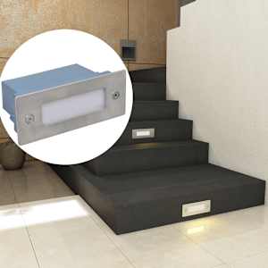 Zápustná LED svítidla pro schody 6 ks 44 x 111 x 56 mm - obrázek 6