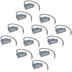 vidaXL s&uuml;vistatav LED trepivalgustid 12 tk, 44 x 111 x 56 mm