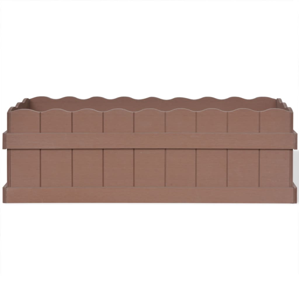 VidaXL - vidaXL Plantenbak 70x25x25 cm HKC bruin