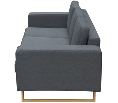 VidaXL Set di Divani 2 pz in Tessuto Grigio Scuro | Leroy Merlin