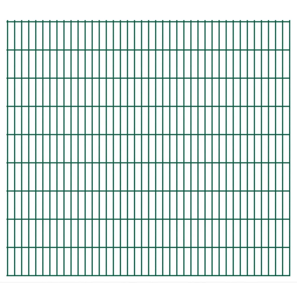 2D zahradní plotový dílec 2,008 x 1,83 m zelený