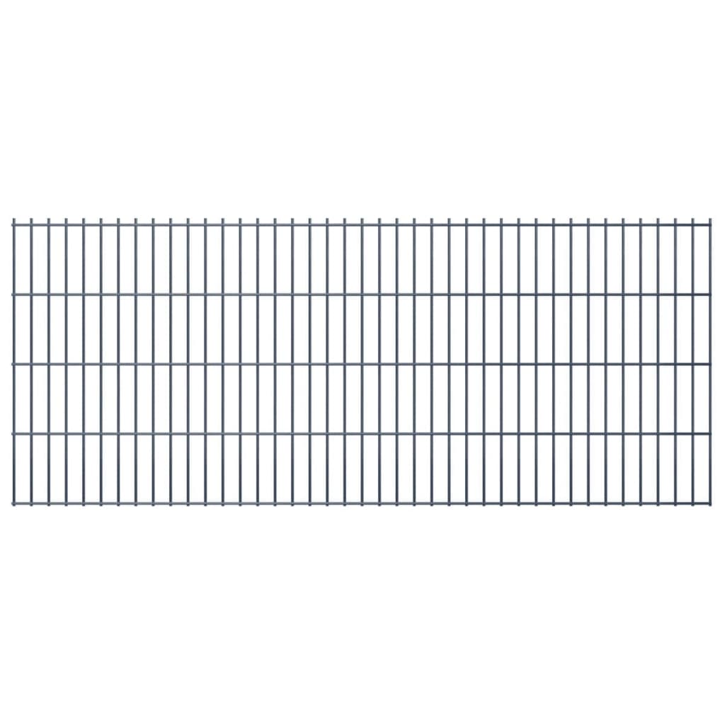 vidaXL 2D Puutarhan aitapaneeli 2,008×0,83 m harmaa