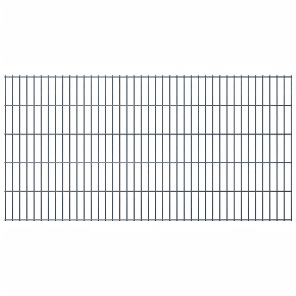 vidaXL 2D Puutarhan aitapaneeli 2,008×1,03 m harmaa