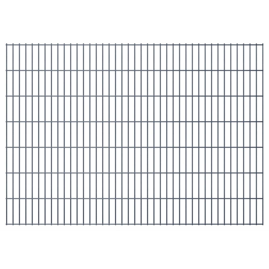 vidaXL 2D Puutarhan aitapaneeli 2,008×1,43 m harmaa