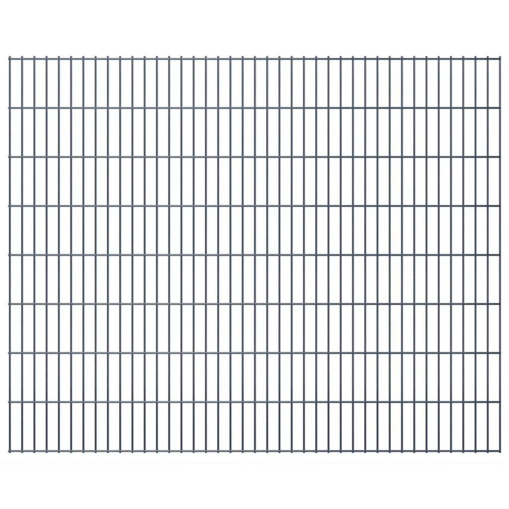 vidaXL 2D Puutarhan aitapaneeli 2,008×1,63 m harmaa