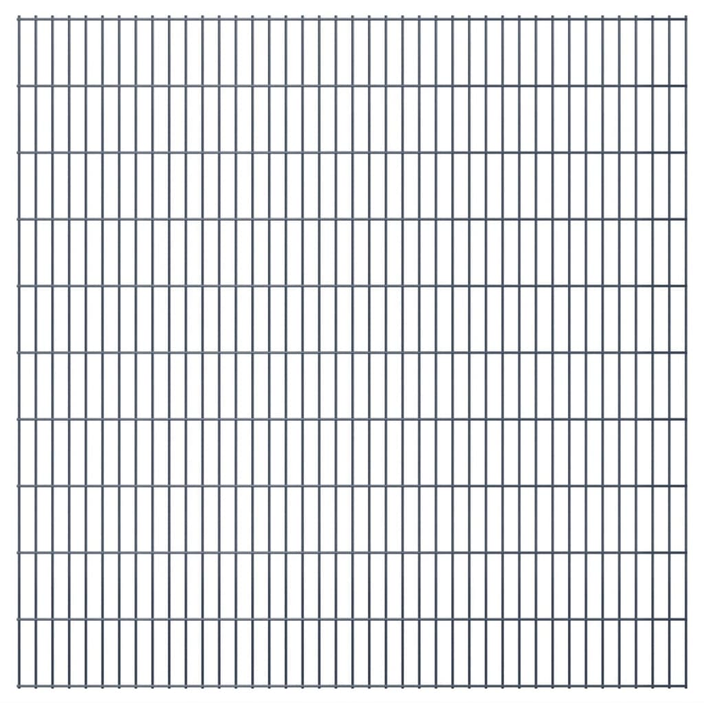 2D zahradní plotový dílec 2,008 x 2,03 m šedý