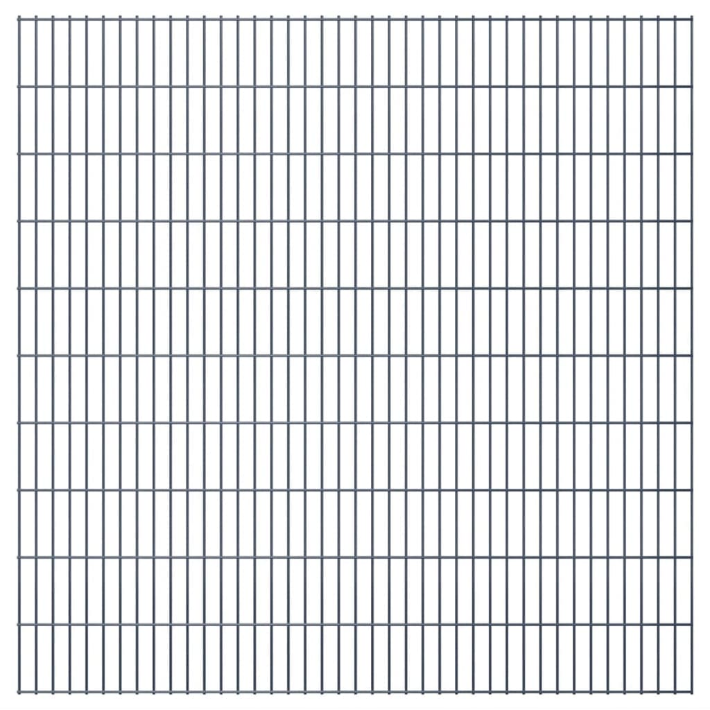 vidaXL 2D Puutarhan aitapaneeli 2,008×2,03 m harmaa