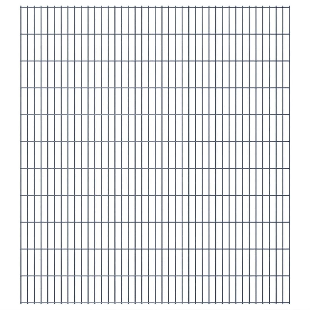 vidaXL 2D Puutarhan aitapaneeli 2,008×2,23 m harmaa