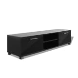 vidaXL TV Cabinet High-Gloss Black 120x40.3x34.7 cm