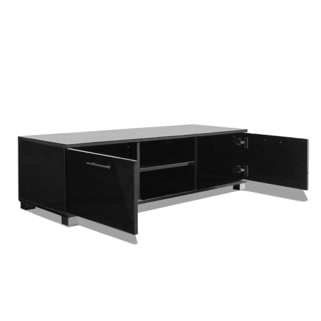 Meuble TV Noir brillant 120 x 40,3 x 34,7 cm | meublestv.fr 5