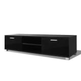 vidaXL Έπιπλο Τηλεόρασης Γυαλιστερό Μαύρο 140 x 40,3 x 34,7 εκ.