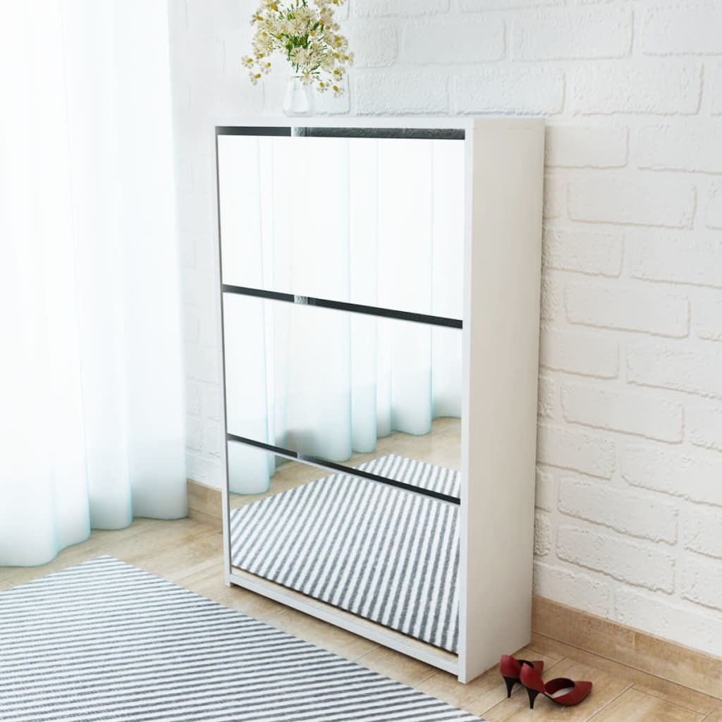 5 tier deals mirror shoe cabinet