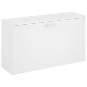 vidaXL jalatsipink valge 80 x 24 x 45 cm