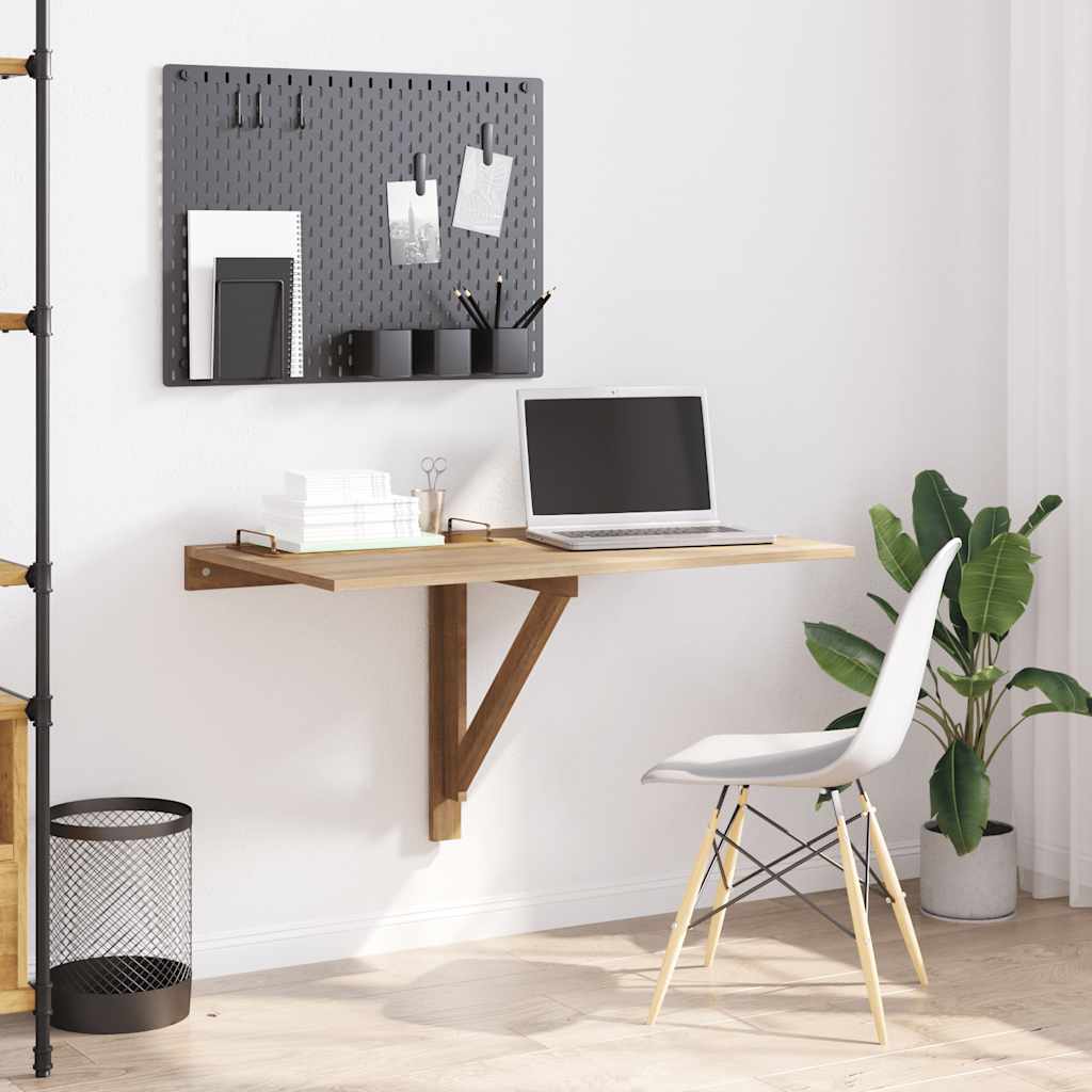 vidaXL Kokoontaitettava seinäpöytä tammi 100x60 cm