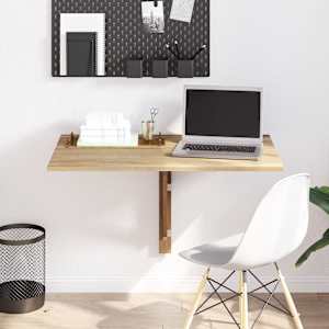 Zložljiva stenska mizica hrast 100x60 cm