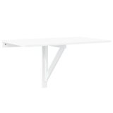 vidaXL Bureau met lade en kastje 100x40x73 cm wit