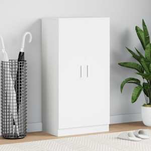 Omarica za čevlje s 7 policami bela