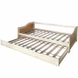 vidaXL Sovesofa uttrekkbar furu naturell 200x90 cm
