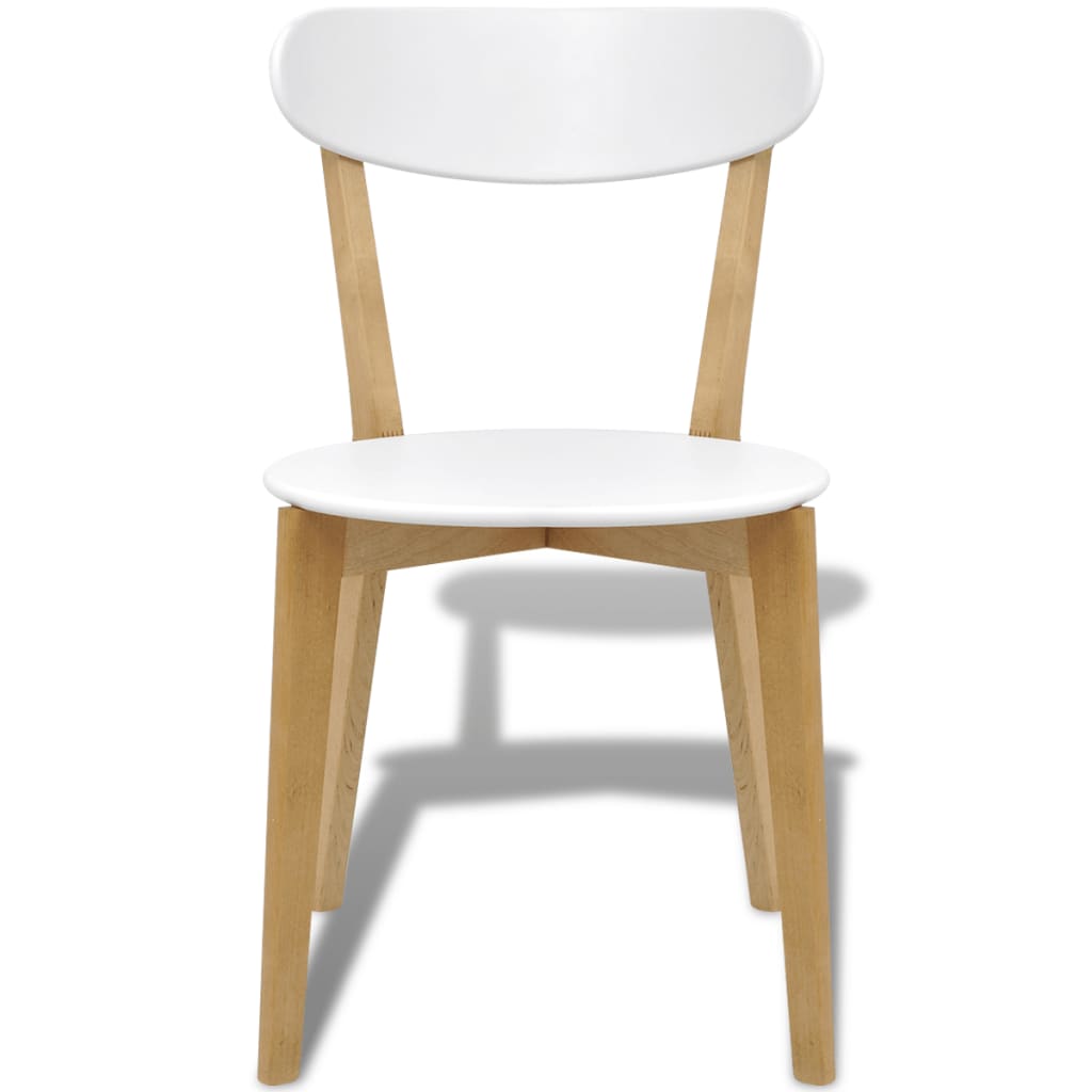 vidaXL Dining Chairs 2 pcs MDF and Birch Wood