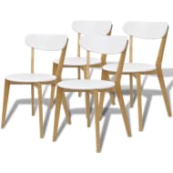 vidaXL Eetkamerstoelen MDF en