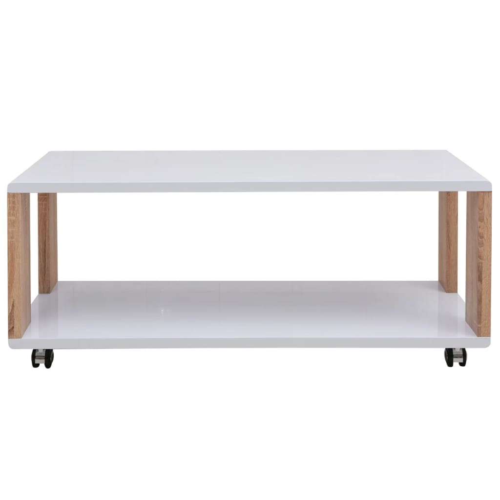 vidaXL High Gloss Coffee Table White