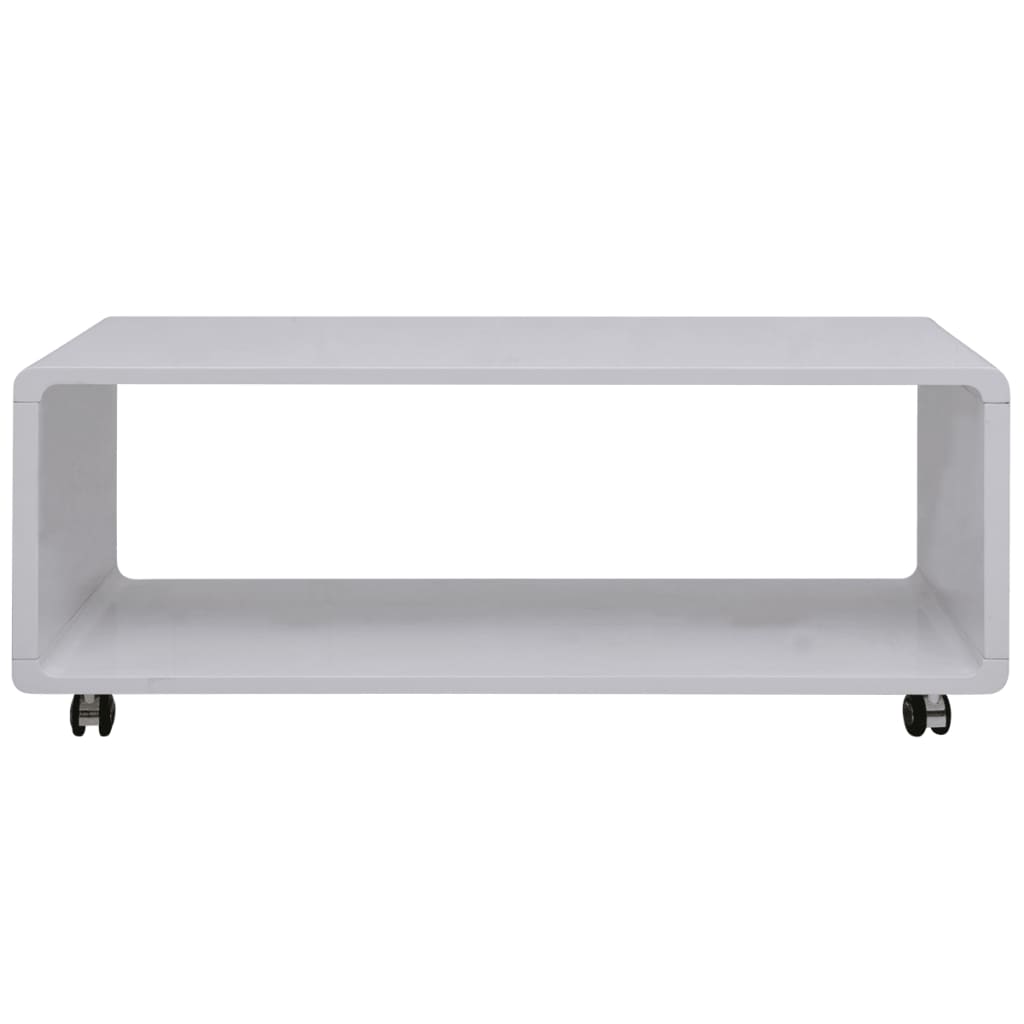 

vidaXL Salontafel hoogglans wit