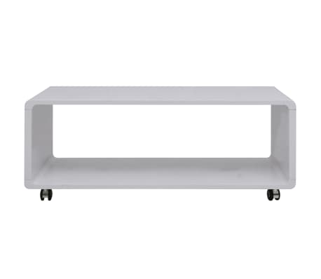 vidaXL High Gloss Coffee Table White