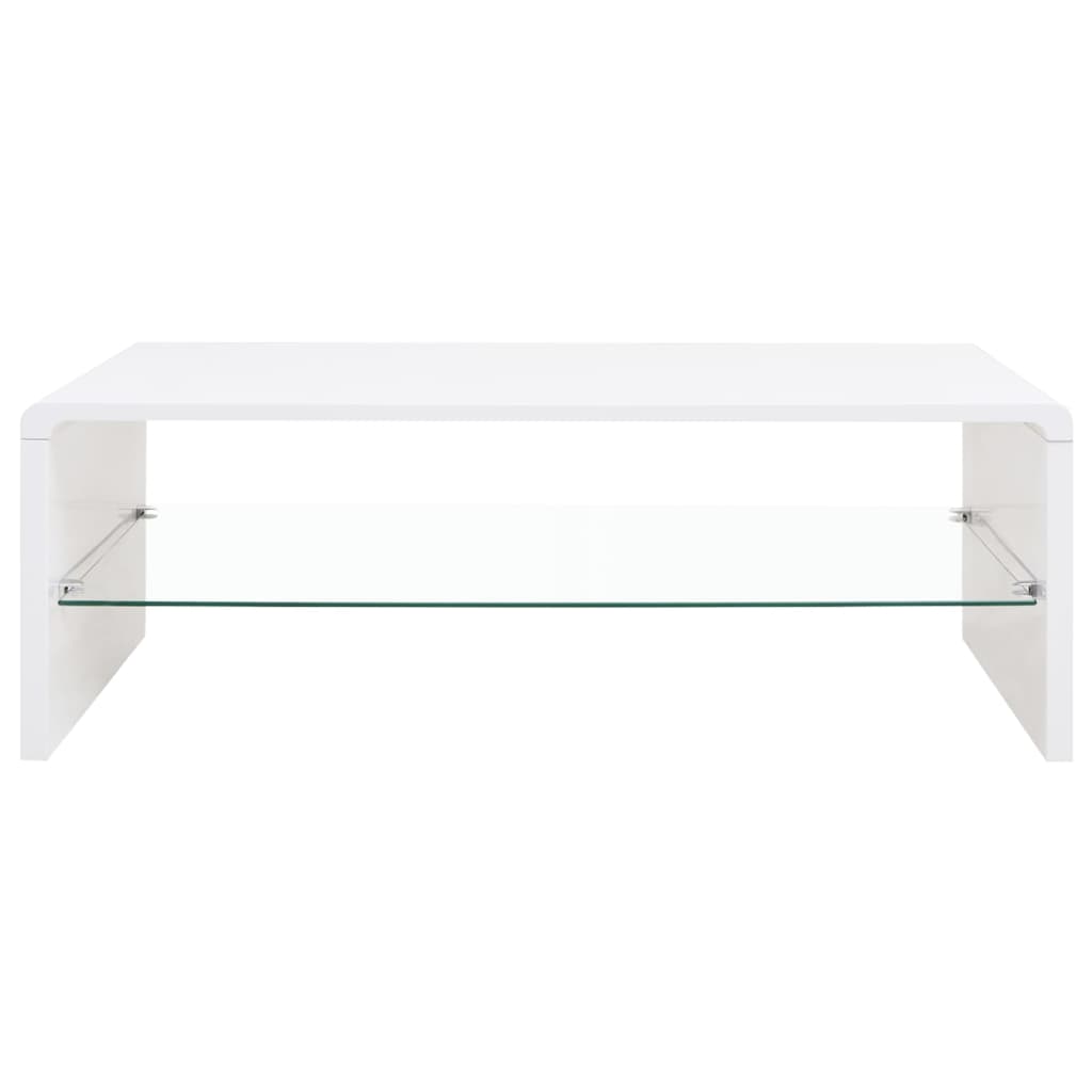 

vidaXL Salontafel hoogglans wit