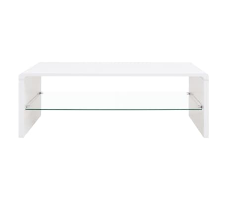 vidaXL High Gloss Coffee Table White