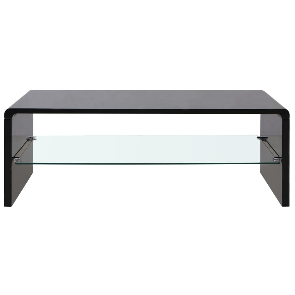 

vidaXL Salontafel hoogglans zwart