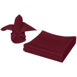 vidaXL Lautasliinat 25 kpl Viininpunainen 50x50 cm