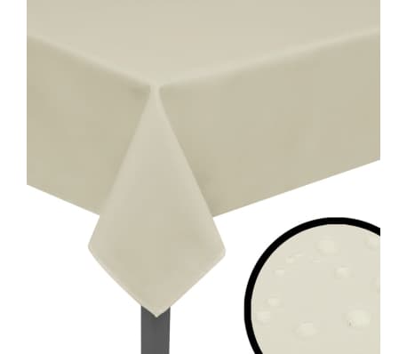 vidaXL Tablecloths 5 pcs Cream 130x130 cm