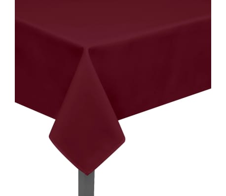 vidaXL Tablecloths 5 pcs Burgundy 190x130 cm