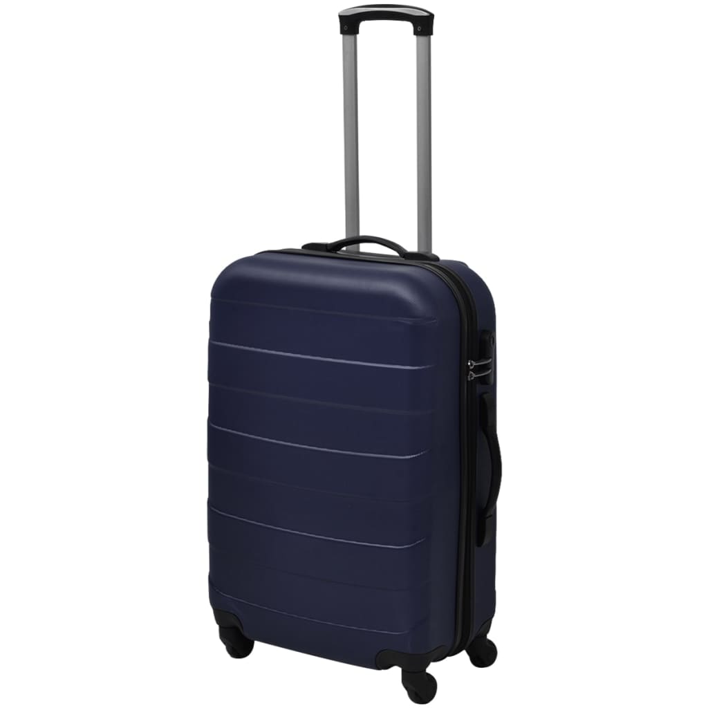 Set valize rigide, albastru, 3 buc., 45,5/55/66 cm